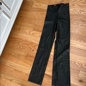 Black Skims NWT Faux Leather BOOTCUT Pants